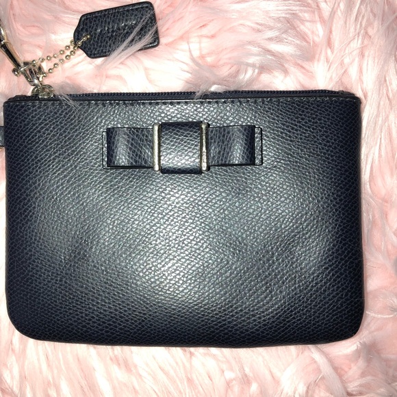 Coach navy wristlet! - Picture 2 of 5